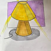 Lámpara de hogar. Industrial Design, Product Design, Sketching, Drawing, Realistic Drawing & Ink Illustration project by Beatriz Noguera Semitiel - 07.22.2026