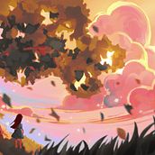 Under The Pink Skies. Digital Illustration project by baaclocassandra - 07.25.2026