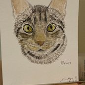 Miruna: retrato en acuarela. Traditional illustration, Watercolor Painting, Realistic Drawing, and Naturalistic Illustration project by sabinekutt - 07.27.2026