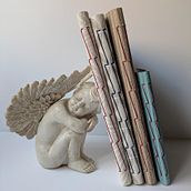 cuadernos cosidos con la costura expuesta de doble rayo Ein Projekt aus dem Bereich Handwerk, Bildende Künste, Kartonmodellbau, Nähen, Buchbinderei und DIY von virginia villar - 01.08.2026