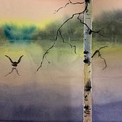 Watercolor study project. Een project van  Beeldende kunst, Schilderij y Aquarelschilderen van neharikab23 - 02.08.2026