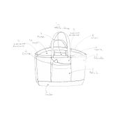 Bolsa tipo tote. Sewing, and Textile Design project by mdefezbautista - 08.05.2026