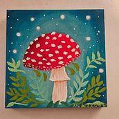 Magic Mushroom painting. Artes plásticas projeto de beleszovewildish - 06.08.2026