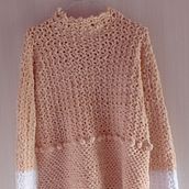 Sweater velvet. Fashion Design, Fiber Arts, DIY, Crochet, and Textile Design project by joyce919alves - 08.08.2026