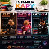 LA FAMILIA KAPY. 3 asistentes, 3 plataformas, 1 misión.. Projekt z dziedziny Sztuczna Inteligencja i Tworzenie Treści z AI użytkownika Johanna Dorta - 09.08.2026