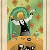 Bar---in Art Deco style Ein Projekt aus dem Bereich Traditionelle Illustration, Bildende Künste, Plakatdesign und Digitale Illustration von Michelle Bunte - 10.08.2026