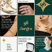 Brand Identity and Templates for a Jewelry Brand Ein Projekt aus dem Bereich Design, Branding und Identität, Grafikdesign, Typografie, Logodesign und Typografisches Design von asmauaa98 - 19.08.2026