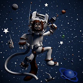 Space Adventurer 🚀🌌 . Design, Arte și meșteșuguri și Desen de elsterrr - 08.24.2026