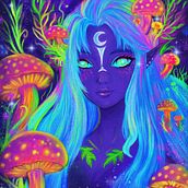 Elfa lunar - Ilustración . % Alicia Moreno tarafından hazırlanan Grafik Tasarım, Çizim, Ve Dijital İllüstrasyon projesi - 09.10.2026