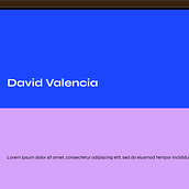 David V - Portafolio| Ein Projekt aus dem Bereich Design von Disruptive Innovations SAS David Valencia - 14.09.2026