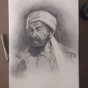 Practice portrait of an old man. Fine Arts, Pencil Drawing, Drawing, Realistic Drawing, and Artistic Drawing project by willie jimenez - 09.21.2026