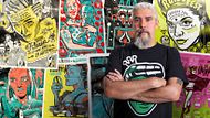 Carteles de rock ilustrados. Un curso de Ilustración de Jorge Alderete