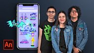 Diseño de stickers animados para redes sociales. Un curso de 3D y Animación de Sociedad Fantasma