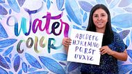Watercolor Paint Brush Calligraphy for Beginners. Calligraphy, and Typography course by Lucía Nolasco