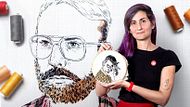 Creación de retratos bordados. Un curso de Craft e Ilustración de Bugambilo