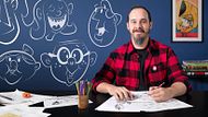 Introducción a la creación de personajes estilo cartoon. Un curso de Ilustración de Ed Vill