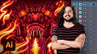Ilustración vectorial: más volumen y rock and roll. Un curso de Ilustración de Juan Villamil