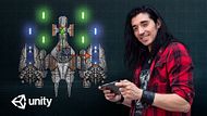 Development of a 2D shoot 'em up video game in Unity. 3D, and Animation course by Hernán Espinosa