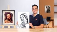 Introducción al dibujo de retrato. Un curso de Ilustración de Alonso Palomino