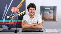 Técnicas combinadas de ilustração 2D e animação 3D. Curso de Ilustração, 3D, e Animação por Martiniano Garcia Cornejo