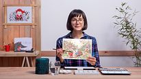 Bajkowe światy ilustrowane tuszem i akwarelą. Kurs z kategorii Ilustracja użytkownika Flor Kaneshiro