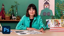 Cenas ilustradas com técnicas tradicionais no Photoshop. Curso de Ilustração por Jimena Estíbaliz