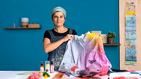 Yeni Başlayanlar İçin Tekstil Baskı Teknikleri . % Julia Pelletier tarafından hazırlanan Craft kursu