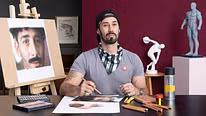 Ritratto realistico con pastelli morbidi. Un corso di Illustrazione di Maximiliano Bagnasco