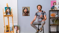 Retratos contemporâneos a óleo. Curso de Ilustração por Torsten Wolber