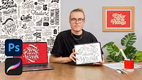 Lettering vintage: personalize composições do zero. Curso de Caligrafia, e Tipografia por Mark van Leeuwen