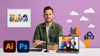 Digitale illustratie: wanneer kleur en verbeelding elkaar ontmoeten. Een cursus van Illustratie van Hedof