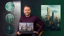 Concept Art et Sci-Fi : créez des images clés cinématiques. Un cours de 3D , et Animation de Julian Calle