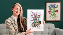 Zeichentechniken für moderne botanische Kunst. Ein Kurs der Kategorie Illustration von Rommygon ☻