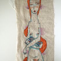 Embroidered illustration