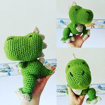 Dinosaurio T Rex - Amigurumi