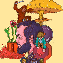 My Course Project: Illustration Techniques and Realistic Composition for the Press (Stanley Kubrick Cover)
