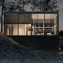 Mi Proyecto del curso: Representación de espacios arquitectónicos con 3D Studio Max-Glass House