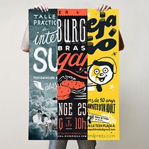 Affiches de lettrage et d'illustration