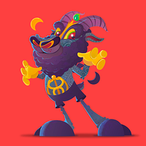 Mi Proyecto del curso:  Aleister Bafomet de Pagan-oh´s (Diseño e ilustración de personajes increíbles)