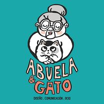 Mi Proyecto del curso: Diseño de una identidad visual con ilustración (Abuela y Gato)