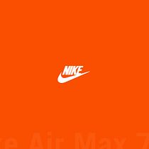 Minimalismo naranja con logotipo Nike