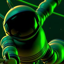 Astronauta con Cinema 4D 
