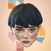 Mon projet en cours d'illustration de portrait créatif avec Procreate