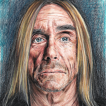 Meu Projeto de Curso: Retrato Realista com Lápis de Cor - IggyPop