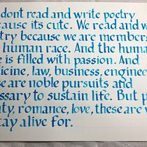Mi Proyecto del curso: Introducción a la caligrafía fundacional (Frase de Nancy H. Kleinbaum)