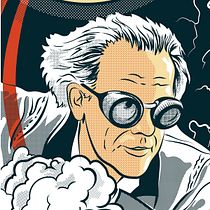 back to the future 35 th: Ilustración vectorial de película
