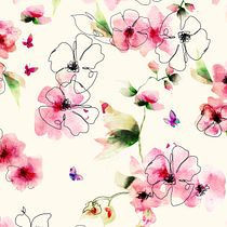 ORCHID   watercolor and ink