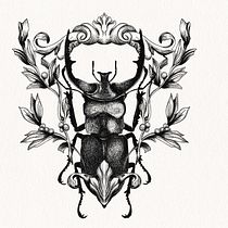 Mein Kursprojekt: Blackwork Tattoodesign