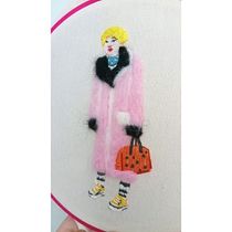 Mi Proyecto del curso: Bordado de imágenes de moda con needle felting