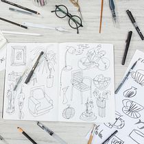 Cuaderno de bocetos: objetos cotidianos
